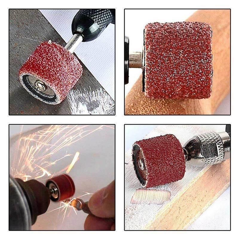 384Pcs Drum Sanding Kit For Nail Drill Bits Dremel Accessories Rotary Tool Set