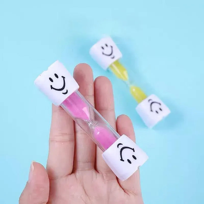 3 Mins Hourglass Sand Timer Kids Gifts Egg Kitchen Smiley Tooth Brushing Clock - Blue