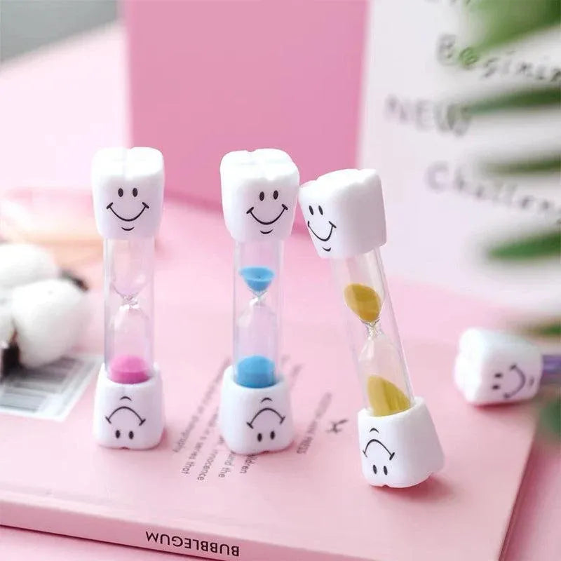 3 Mins Hourglass Sand Timer Kids Gifts Egg Kitchen Smiley Tooth Brushing Clock - Blue