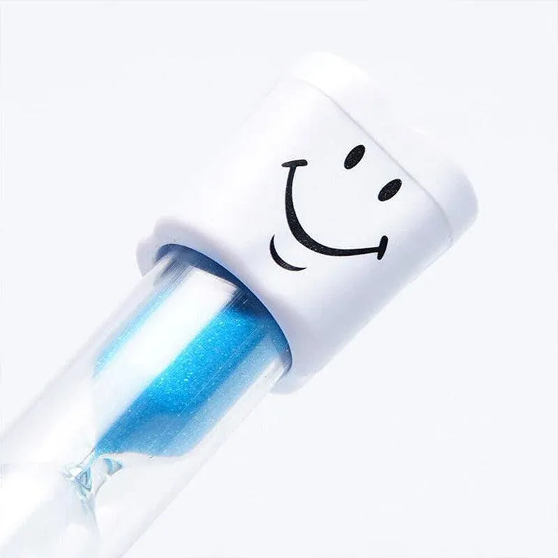 3 Mins Hourglass Sand Timer Kids Gifts Egg Kitchen Smiley Tooth Brushing Clock - Blue