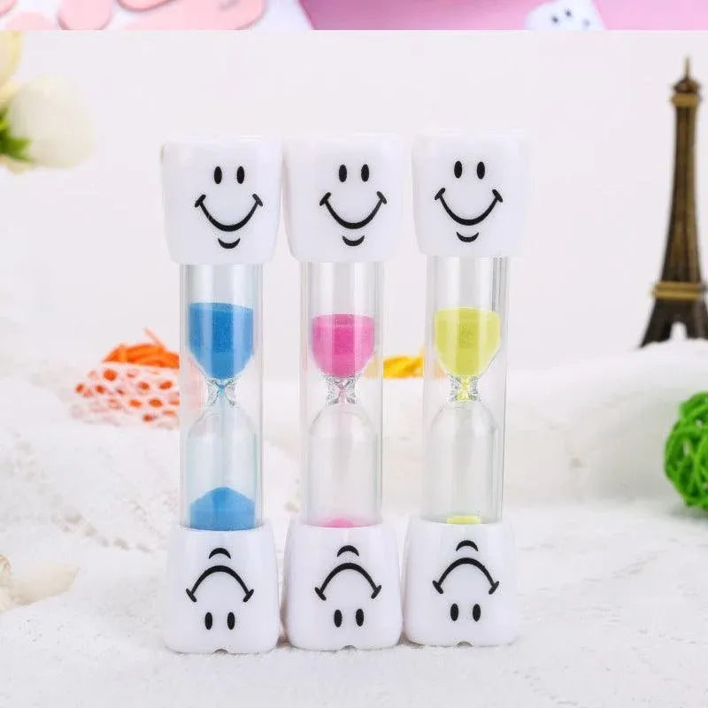 3 Mins Hourglass Sand Timer Kids Gifts Egg Kitchen Smiley Tooth Brushing Clock - Blue