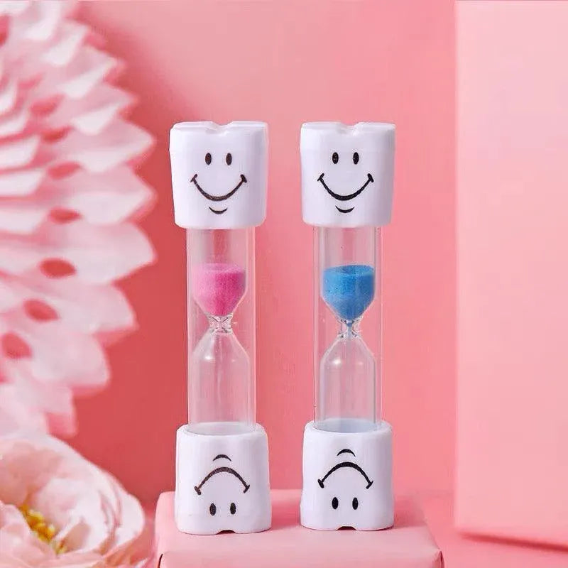 3 Mins Hourglass Sand Timer Kids Gifts Egg Kitchen Smiley Tooth Brushing Clock - Blue