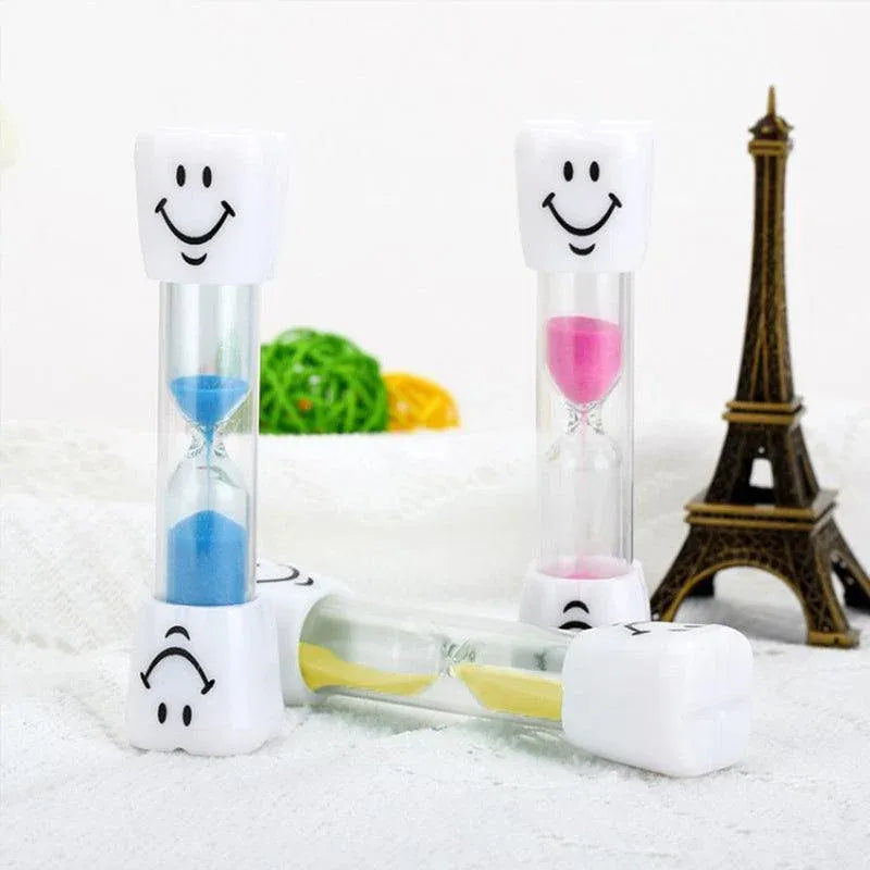 3 Mins Hourglass Sand Timer Kids Gifts Egg Kitchen Smiley Tooth Brushing Clock - Blue