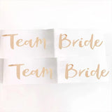 Bridal Party Sash Rose Gold Bride Bridesmaid Maid Honour Mother Hens Night Wear - Bride To Be - Low Angle