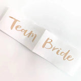 Bridal Party Sash Rose Gold Bride Bridesmaid Maid Honour Mother Hens Night Wear - Maid Of Honour - Rear View