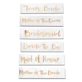 Bridal Party Sash Rose Gold Bride Bridesmaid Maid Honour Mother Hens Night Wear - Mother Of The Bride - Side View