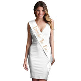 Bridal Party Sash Rose Gold Bride Bridesmaid Maid Honour Mother Hens Night Wear - Mother Of The Bride - Extra Image