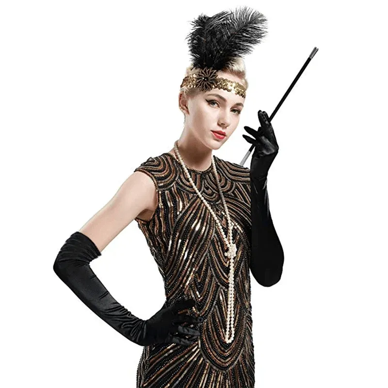 Elegant Long Satin Opera Gloves for Prom Party Wedding Costume or Formal Dress - Silver