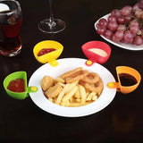 8PCS Plastic Salad Dressing Box Set Double Clip Bowl Snack Container with Spoon - Extra Image