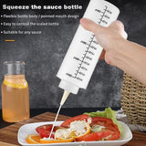 Squeeze Condiment Dispenser Bottles 250ml 500ml Sauce Craft Use Set of 6 - 250ML - Rear View