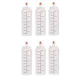 Squeeze Condiment Dispenser Bottles 250ml 500ml Sauce Craft Use Set of 6 - 250ML
