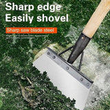 Outdoor Garden Cleaning Shovel Farm Agriculture Planting Shovel Weeding Tool - L - Low Angle