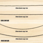 50x Meike Wire Cutting Blade Multifunctional Woodworking Stretch Steel Fine Tooth - 300mm