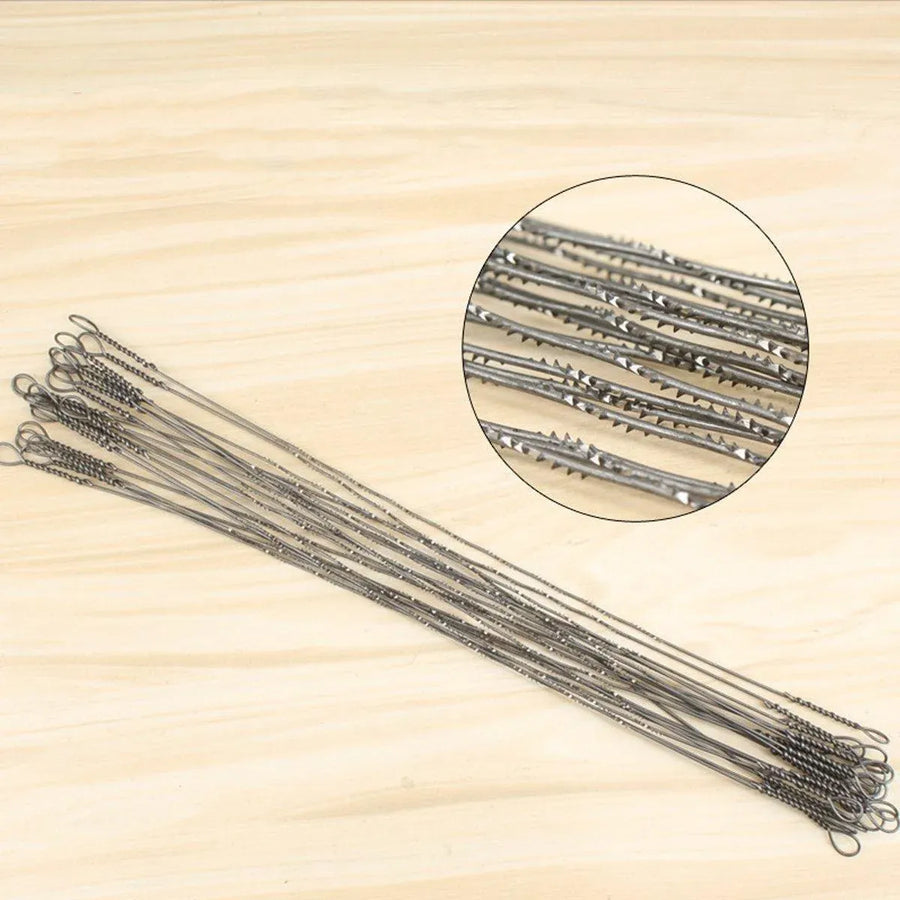 50x Meike Wire Cutting Blade Multifunctional Woodworking Stretch Steel Fine Tooth - 300mm