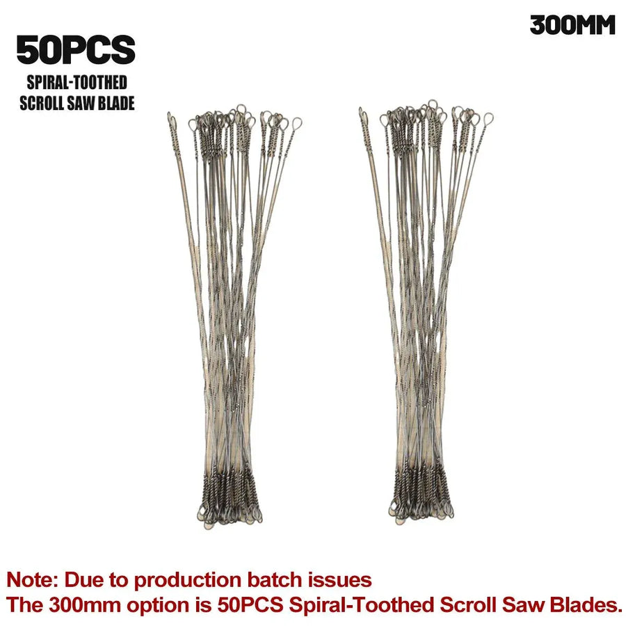 50x Meike Wire Cutting Blade Multifunctional Woodworking Stretch Steel Fine Tooth - 500mm