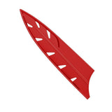 Plastic Knife Sheath Edge Guard Cover Scabbard Slicing Blade Red Protector Chef - Scabbard-7in - Close-Up Angle