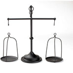 Black iron balance Scale candlestick decorative candle wedding Home Decor Gifts