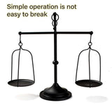 Black iron balance Scale candlestick decorative candle wedding Home Decor Gifts