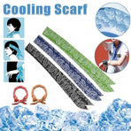 Bandana Headband Cooler Scarf Neck Ice Scarf Wrap Deluxe Outdoor Sport Cooling - Black