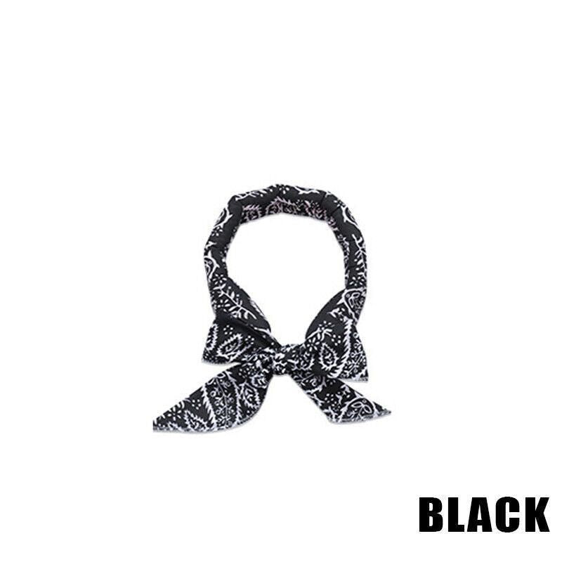 Bandana Headband Cooler Scarf Neck Ice Scarf Wrap Deluxe Outdoor Sport Cooling - Black