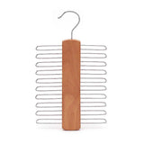 2PCS Double Hook Silk Scarf Towel Rack Organizer Tie Hanger Closet Storage - Front View