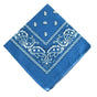 Paisley Bandana Scarf Head Wrap Face Neck Cover Summer Outdoor Fishing Headwear - Lake Blue