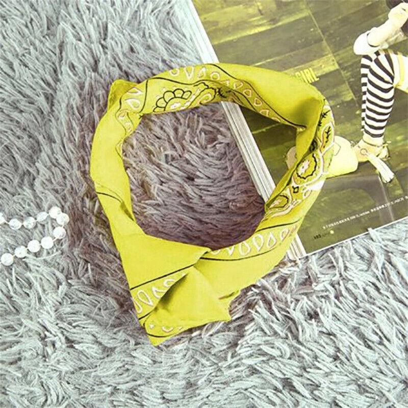 Paisley Bandana Scarf Head Wrap Face Neck Cover Summer Outdoor Fishing Headwear - Lake Blue