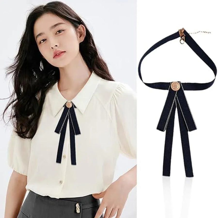 3PCS Unisex Pure School Uniform Tie Bow College Style Student JK Shirt Accessory
