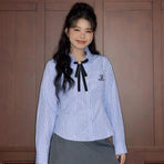 3PCS Unisex Pure School Uniform Tie Bow College Style Student JK Shirt Accessory