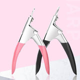 Acrylic Nail Tip Cutter False Nail Clipper U Shape Manicure Art Trimmer Tool - Blue - 45-Degree Angle