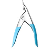 Acrylic Nail Tip Cutter False Nail Clipper U Shape Manicure Art Trimmer Tool - Blue