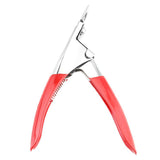 Acrylic Nail Tip Cutter False Nail Clipper U Shape Manicure Art Trimmer Tool - Purple - Low Angle