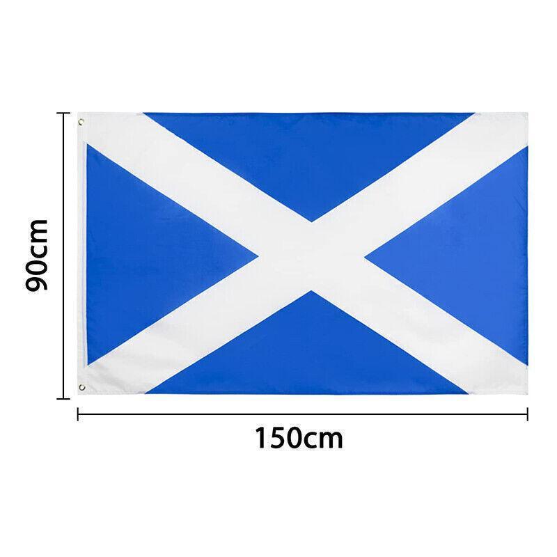 Large Scotland Scottish Flag Saltire Heavy Duty Outdoor 90 X 150 CM - 3ft x 5ft