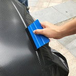 Felt Edge Squeegee For Decals Sticker Vinyl Sheet  Car Wrap Applicator Tool Blue