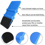 Felt Edge Squeegee For Decals Sticker Vinyl Sheet  Car Wrap Applicator Tool Blue
