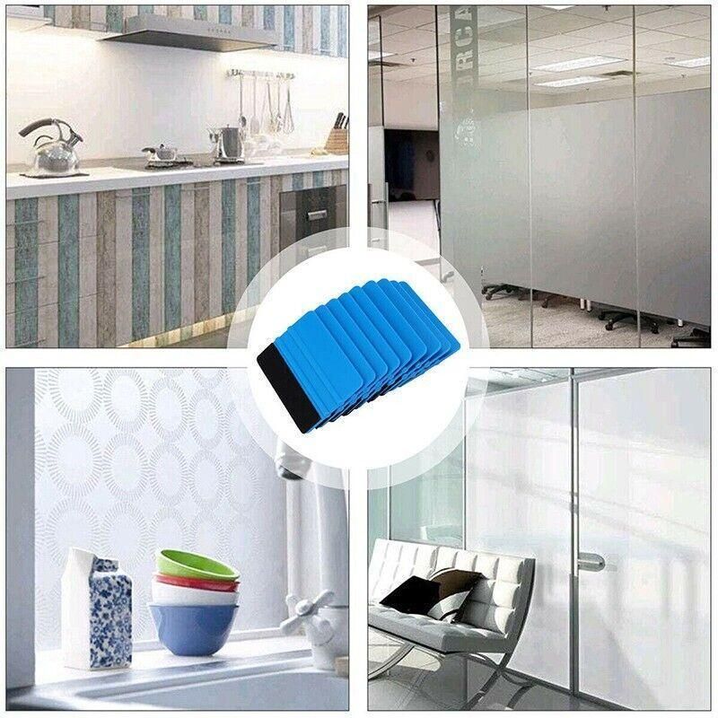 Felt Edge Squeegee For Decals Sticker Vinyl Sheet  Car Wrap Applicator Tool Blue