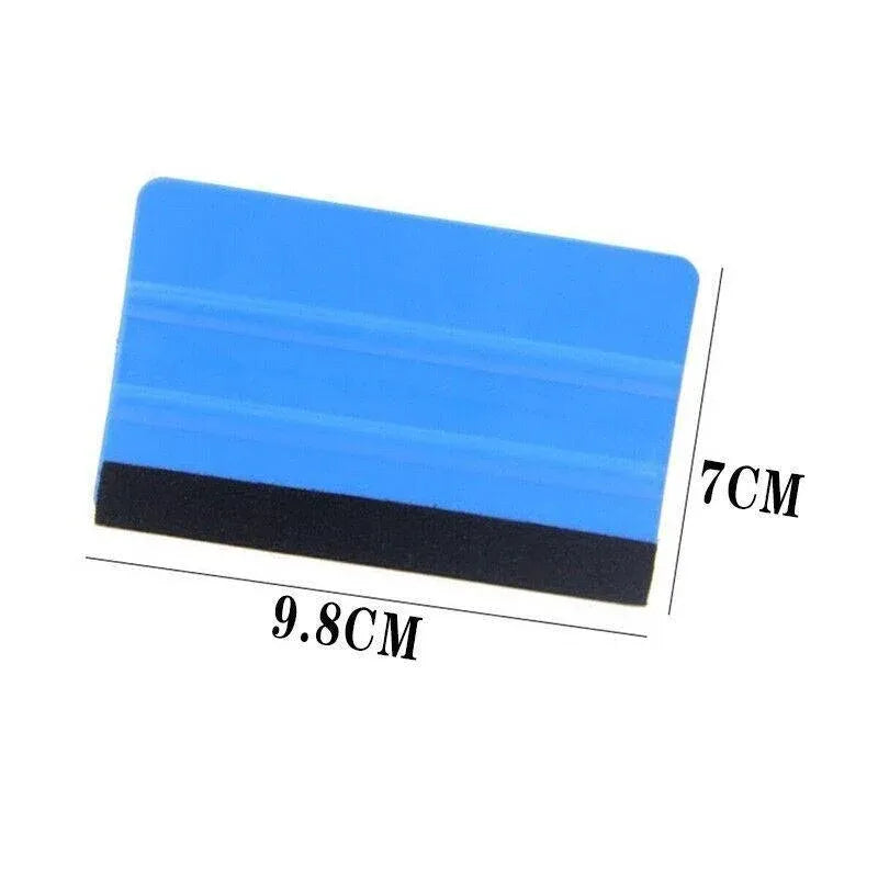 Felt Edge Squeegee For Decals Sticker Vinyl Sheet  Car Wrap Applicator Tool Blue