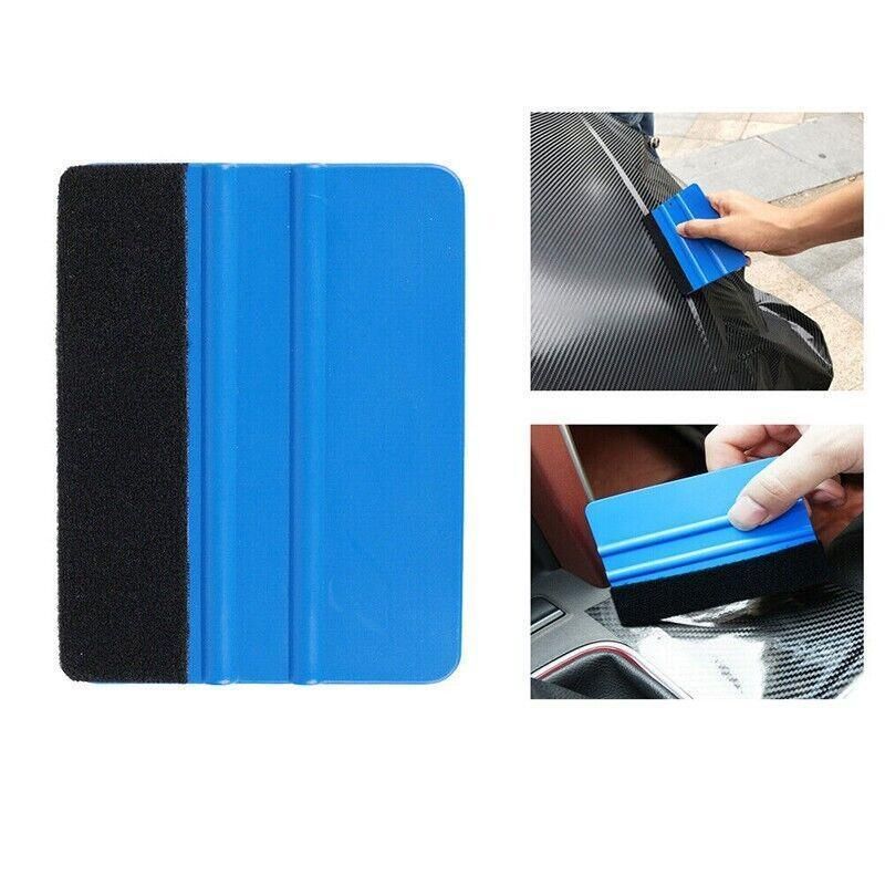 Felt Edge Squeegee For Decals Sticker Vinyl Sheet  Car Wrap Applicator Tool Blue