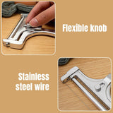 1/2 PCS Butter Cheese Grater Slicer Scraper Stainless Steel Kitchen Gadget Tool - 2PCS - Side View