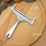 1/2 PCS Butter Cheese Grater Slicer Scraper Stainless Steel Kitchen Gadget Tool - 2PCS - Top-Down View