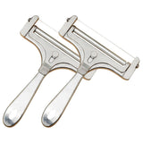 1/2 PCS Butter Cheese Grater Slicer Scraper Stainless Steel Kitchen Gadget Tool - 2PCS - Close-Up Angle