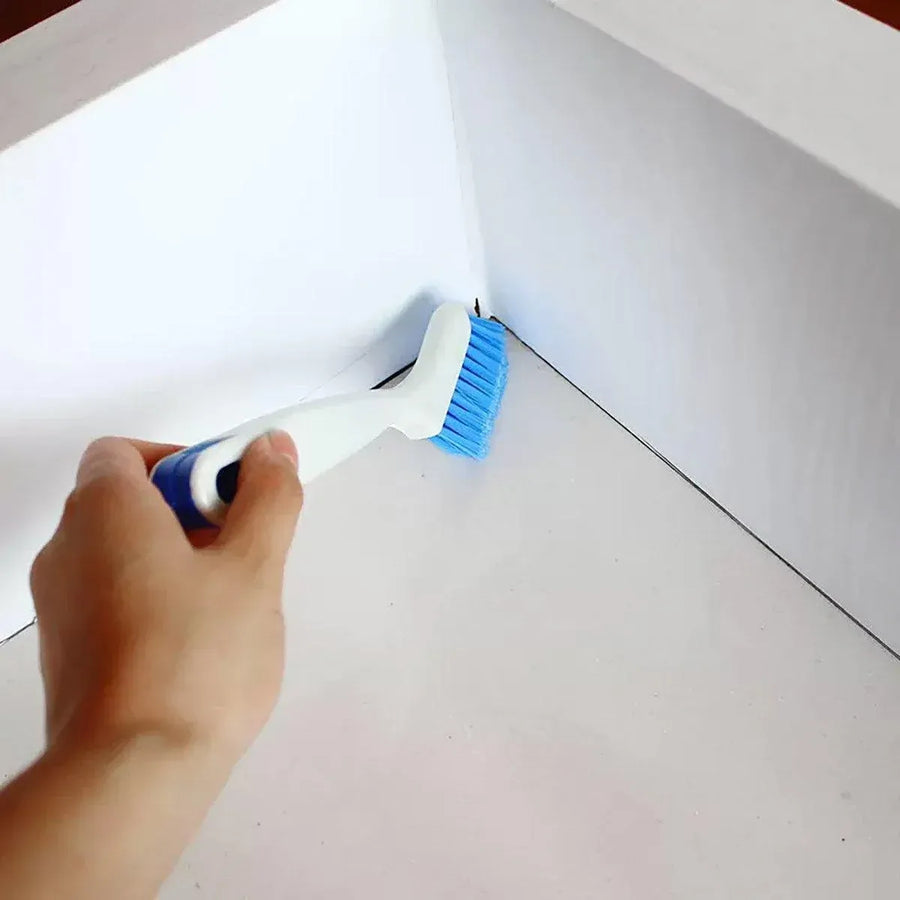 Corner Window Groove Slot Cleaning Brush Scraper Kitchen Stove Cleaning Tool