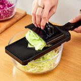 Shredded Vegetable Cutter Machine for Cabbage Radish Salad Slicer Kitchen Tool - Close-Up Angle