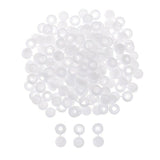 100/200X Plastic Screw Cover Caps Holes Cams Furniture Kitchen Button Nuts Bolts - Brown - Rear View