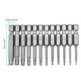 12PCS Torx Screwdriver Bit Set Hex Shank S2 Steel Drill Insert