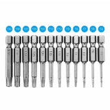 12PCS Torx Screwdriver Bit Set Hex Shank S2 Steel Drill Insert