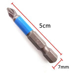 10PCS Anti Slip Electric Hex Shank 50mm PH2 Cross Head Screwdriver Bits Set