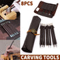 8pcs Seal Engraving Knife Set Engraving Tools Carving Knives for Stone Craft