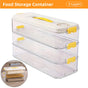 3 Layers Square Food Storage Container with Lid Kitchen Organiser for Meal Prep