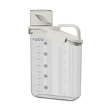 2Sizes Portable Transparent Grain Storage Jar Cat Food Rice Snack Tea Container - 2000ML